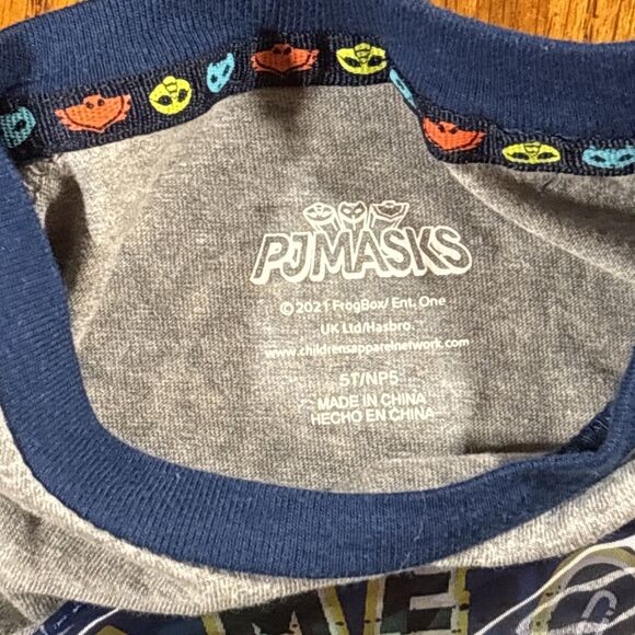 PJ Masks Hologram T-shirt (Boys 5T / NP5) Gray & Blue Graphic Tee - Picture 4 of 5